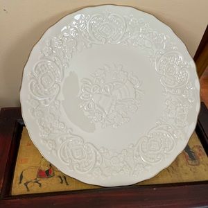 Lenox Wedding Promise Marriage Plate Ivory Platter Bone China